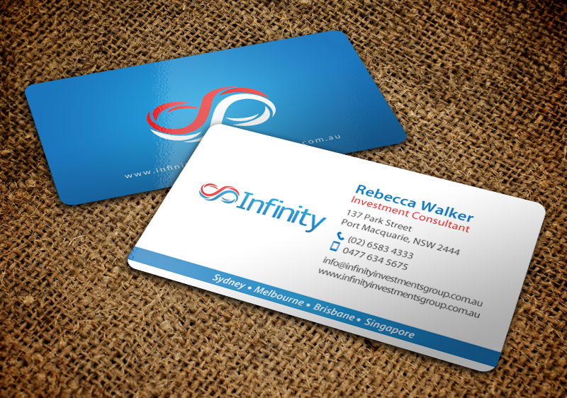 Business Card Design by chandrayaan.creative for Infinity Group Australia | Design #11354639