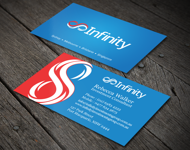 Design de Carte de Visite par chandrayaan.creative pour Infinity Group Australia | Design #11389288