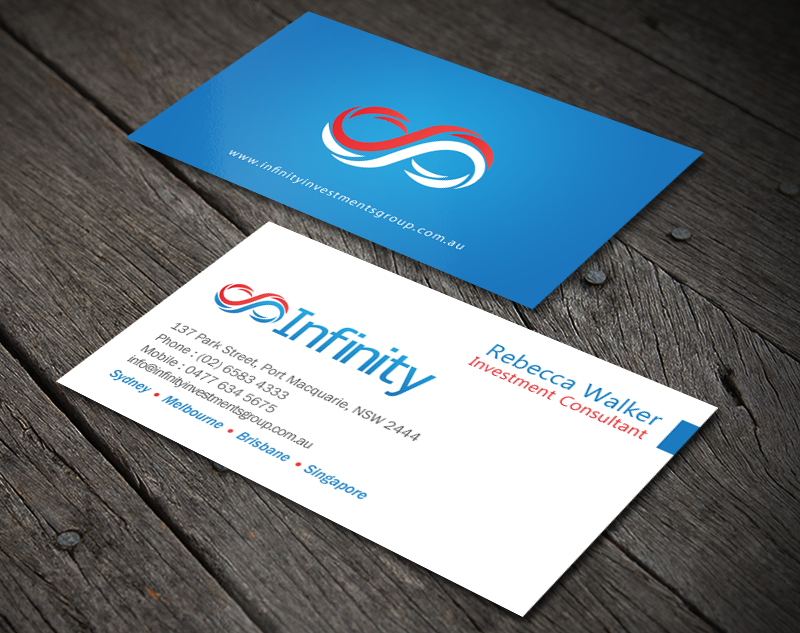 Design de Carte de Visite par chandrayaan.creative pour Infinity Group Australia | Design #11389292