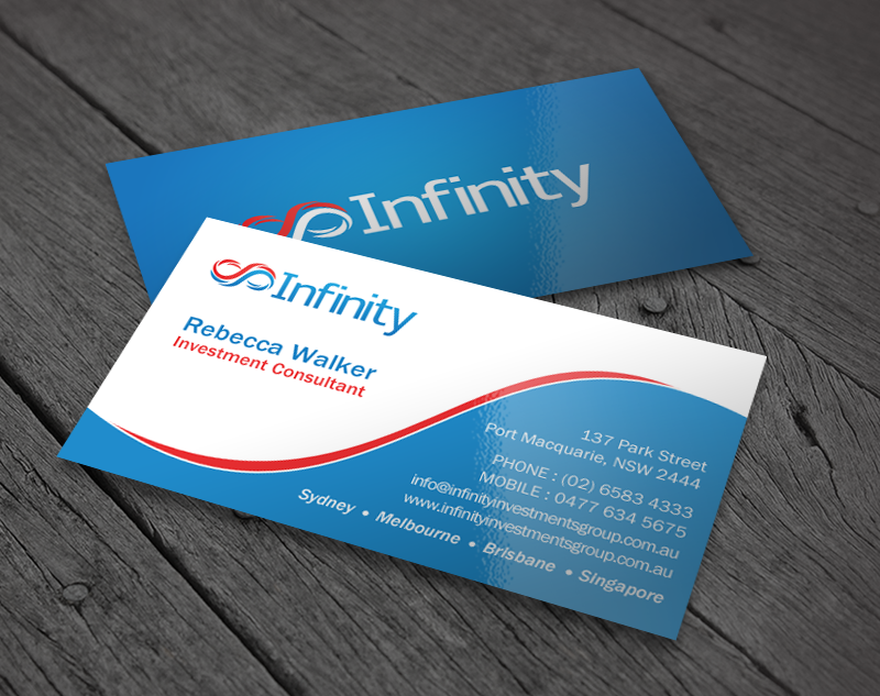Design de Carte de Visite par chandrayaan.creative pour Infinity Group Australia | Design #11389294