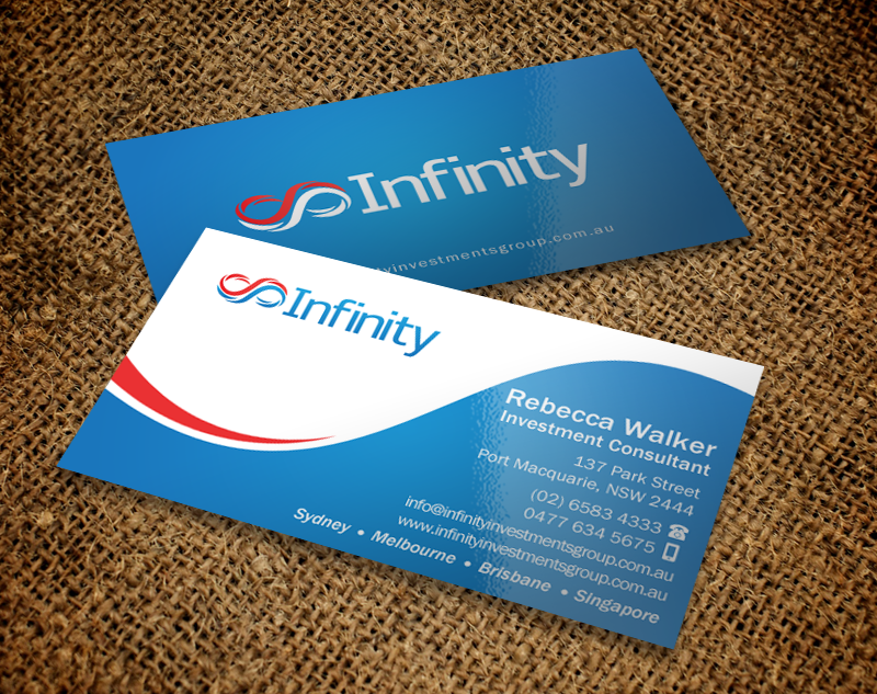 Business Card Design by chandrayaan.creative for Infinity Group Australia | Design #11389298