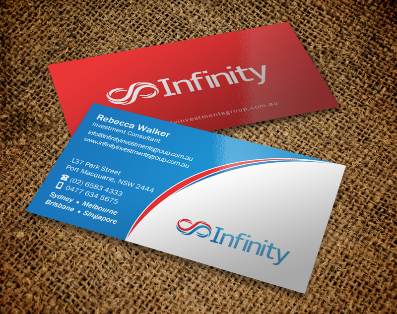 Diseño de Tarjeta de Presentación por chandrayaan.creative para Infinity Group Australia | Diseño #11389300