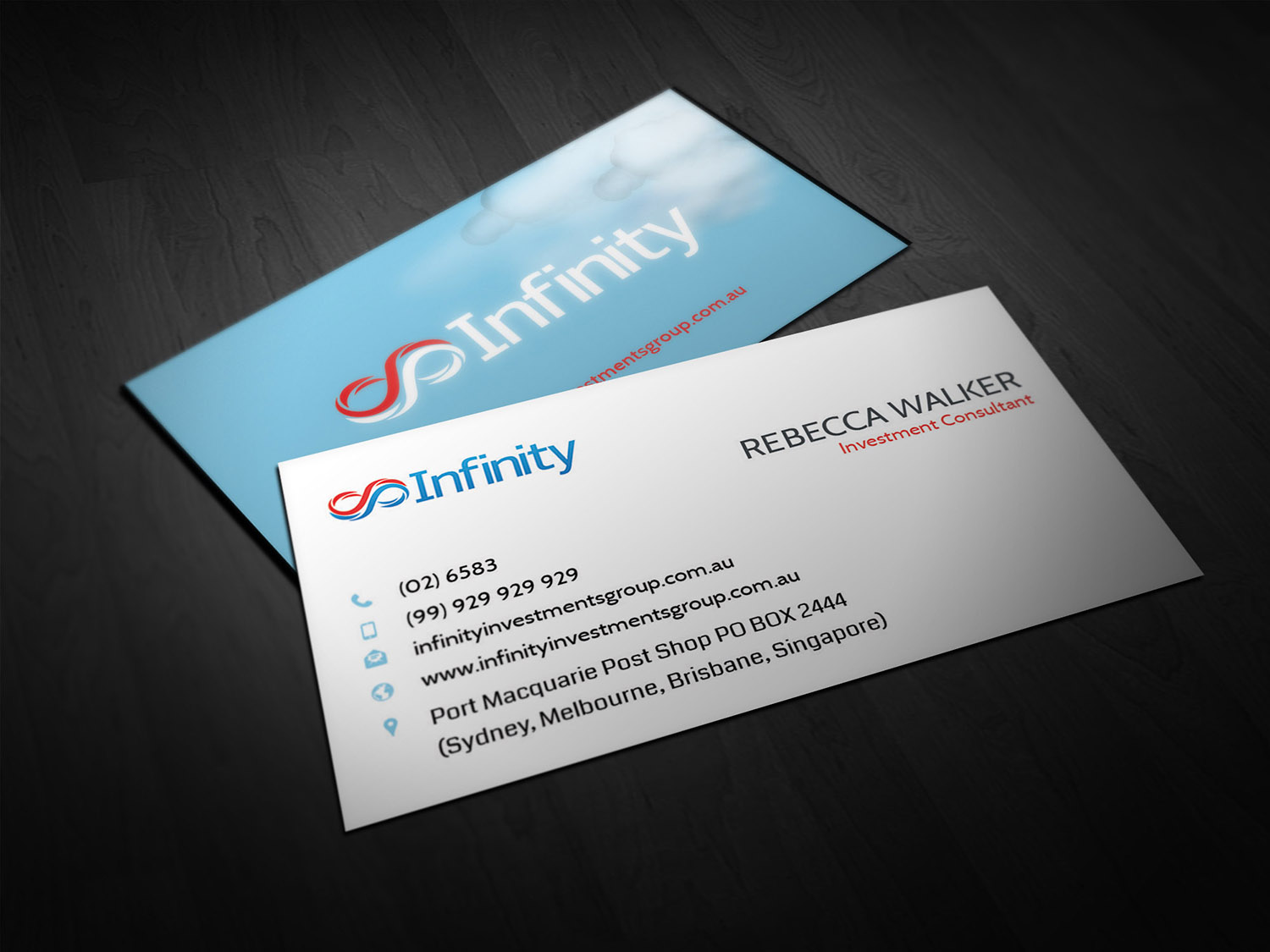 Business Card Design by Hammad mir for Infinity Group Australia | Design #11371059