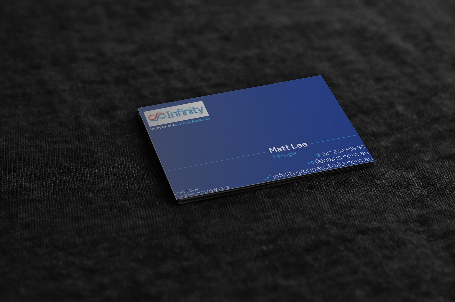 Business Card Design by Alex Michel for Infinity Group Australia | Design #11375933