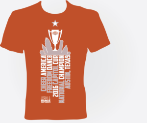 Cheer America Austin Texas Design | Diseño de Camiseta por jayneel_s