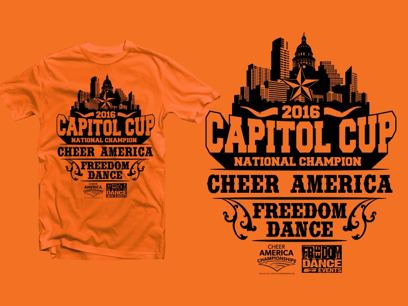 T-shirt Design by 2ndfloorharry for Cheer America | Design #11369069