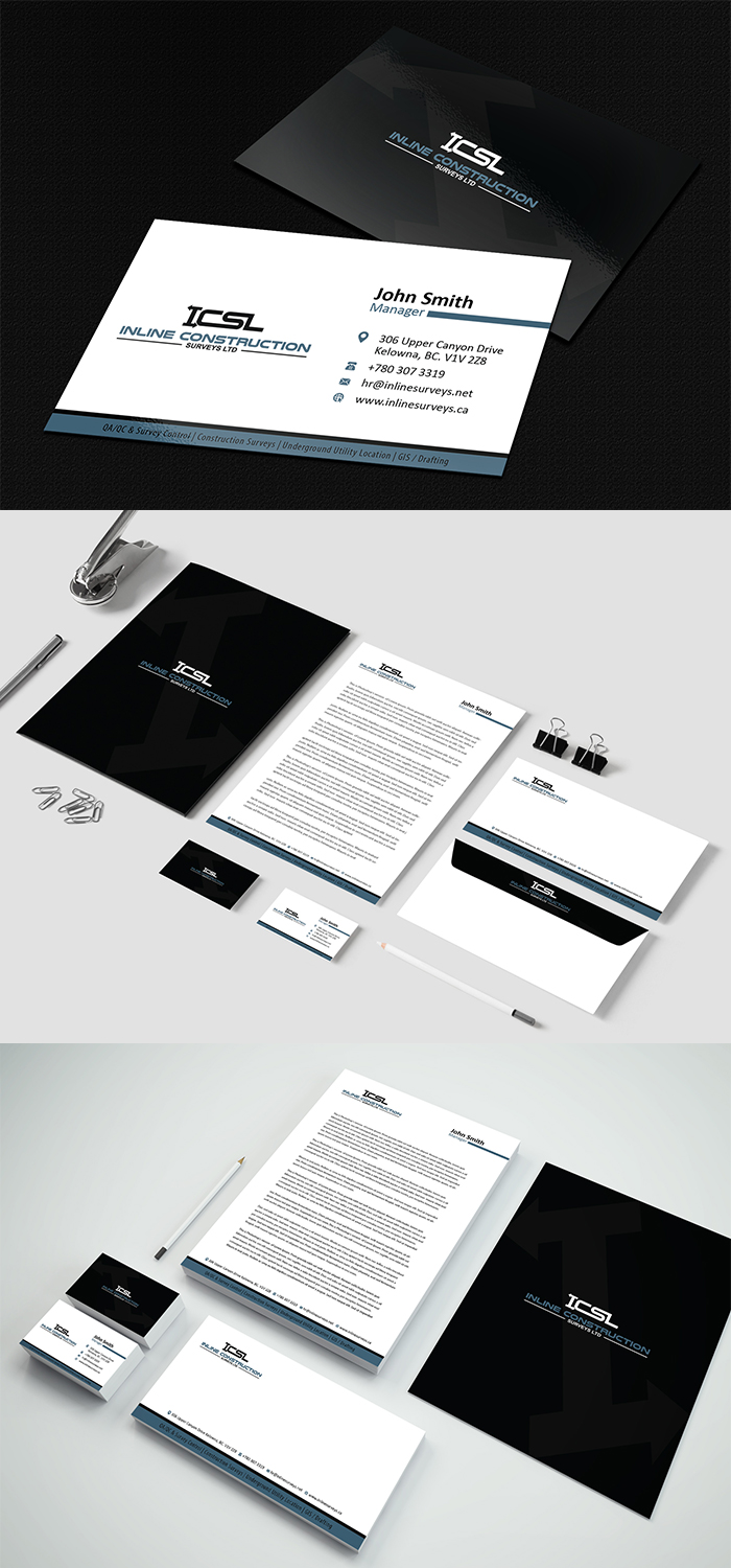 Diseño de Papelería por anshtoyj para Inline Construction Surveys Ltd | Diseño #11515885