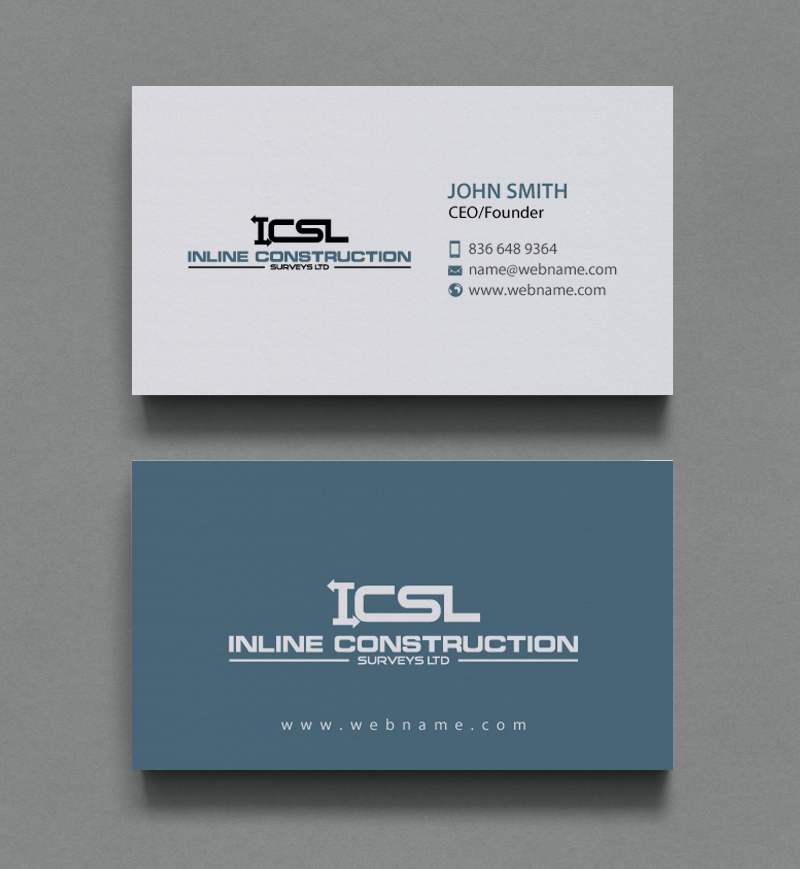 Stationery Design by chandrayaan.creative for Inline Construction Surveys Ltd | Design #11353144