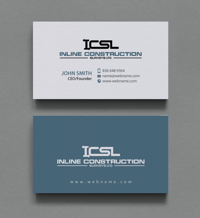 Stationery Design by chandrayaan.creative for Inline Construction Surveys Ltd | Design #11353145