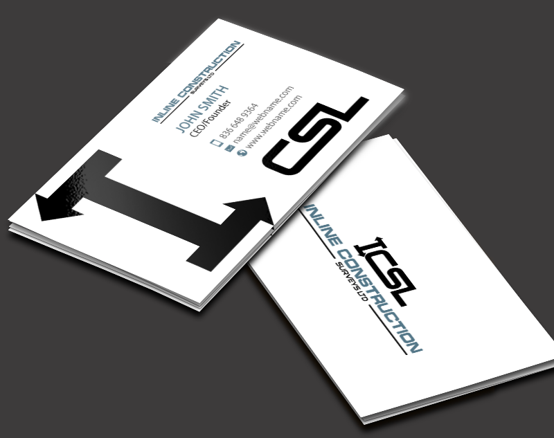 Stationery Design by chandrayaan.creative for Inline Construction Surveys Ltd | Design #11360368