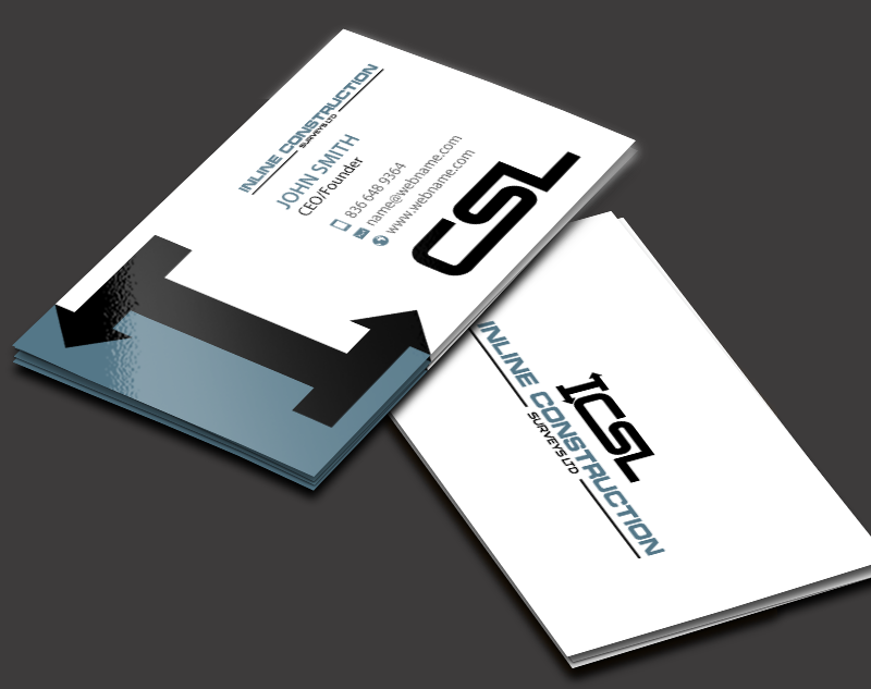 Stationery Design by chandrayaan.creative for Inline Construction Surveys Ltd | Design #11360370