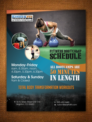 Flyer Design by rug for Kinetafit | Design #11379682