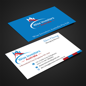 Diseño de Tarjeta de Presentación por Harshan para Wise Investors Australia Pty Ltd | Diseño: #2341785