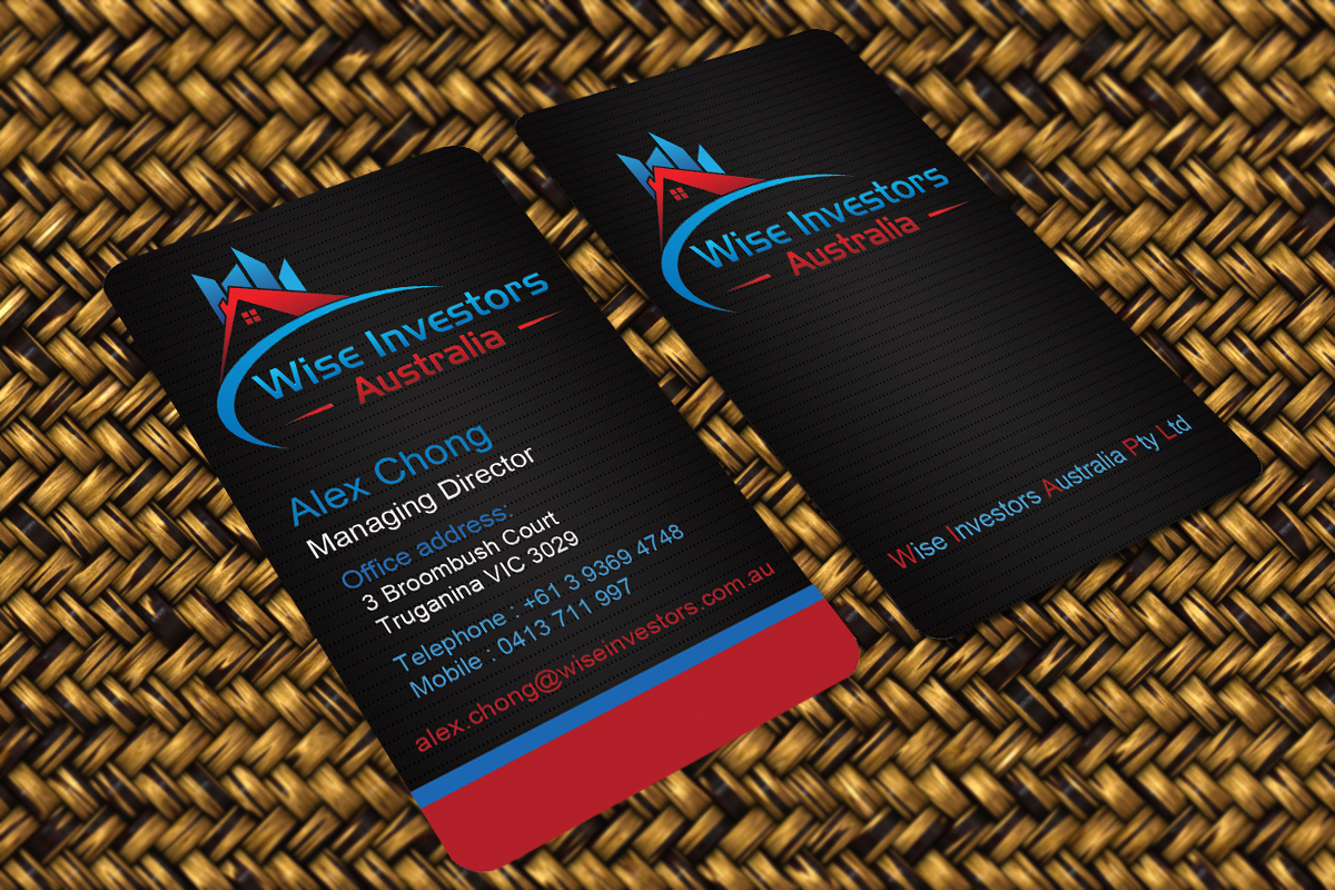 Diseño de Tarjeta de Presentación por Harshan para Wise Investors Australia Pty Ltd | Diseño #2341888