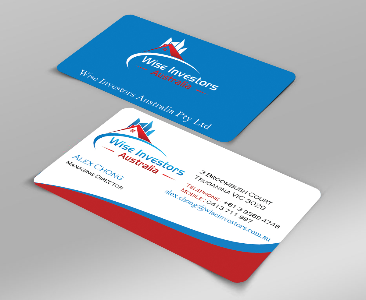 Diseño de Tarjeta de Presentación por Harshan para Wise Investors Australia Pty Ltd | Diseño #2341940