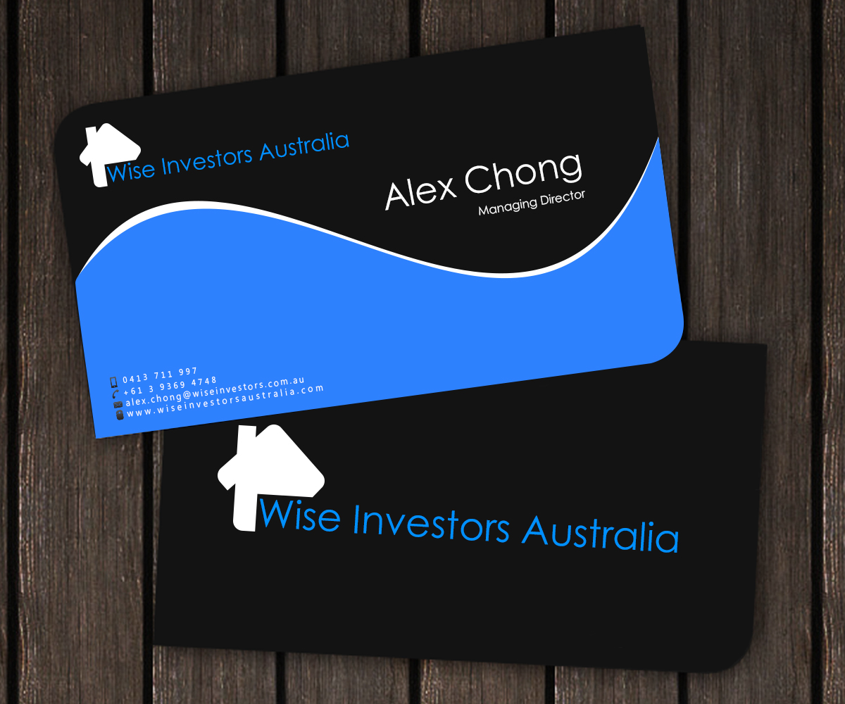Design de Carte de Visite par Osama Bin Ishrat pour Wise Investors Australia Pty Ltd | Design #2330776