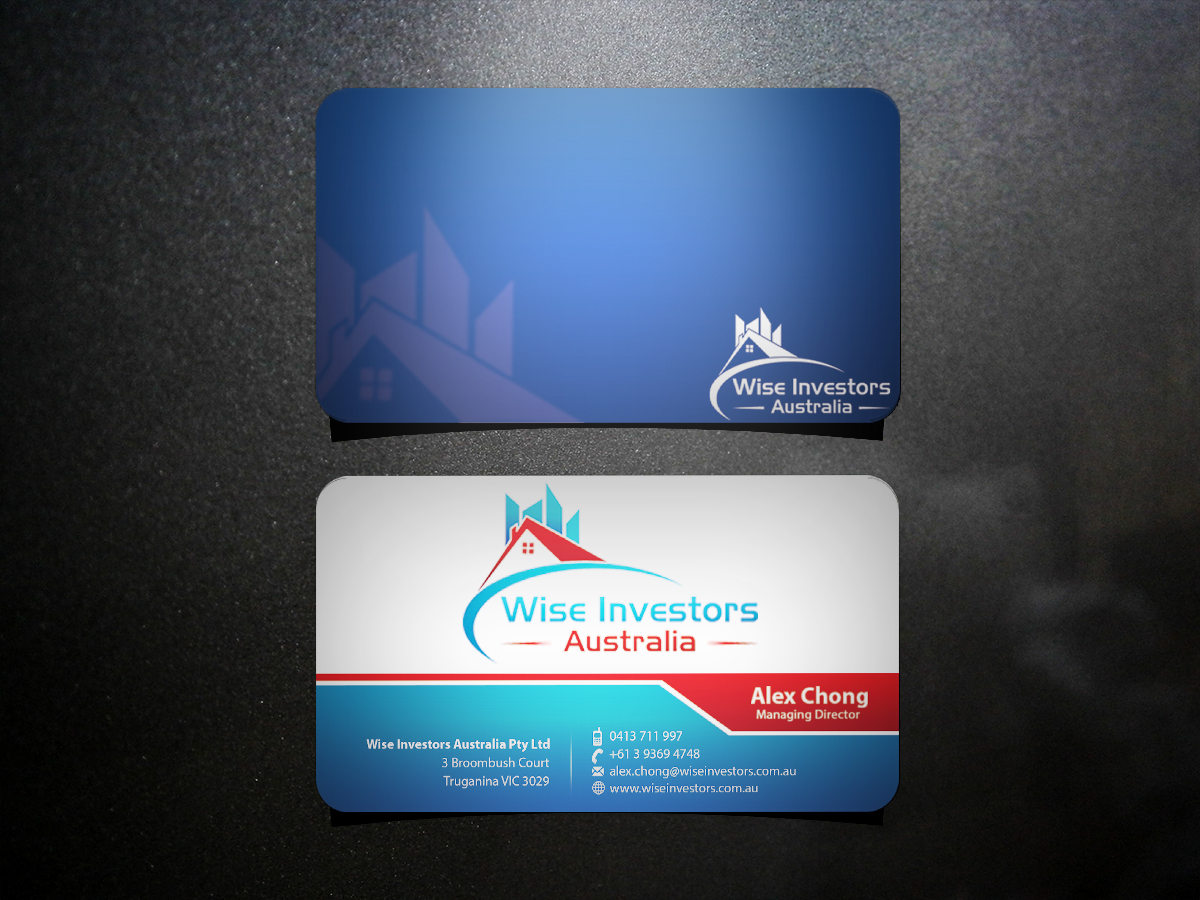 Diseño de Tarjeta de Presentación por your project para Wise Investors Australia Pty Ltd | Diseño #2353816