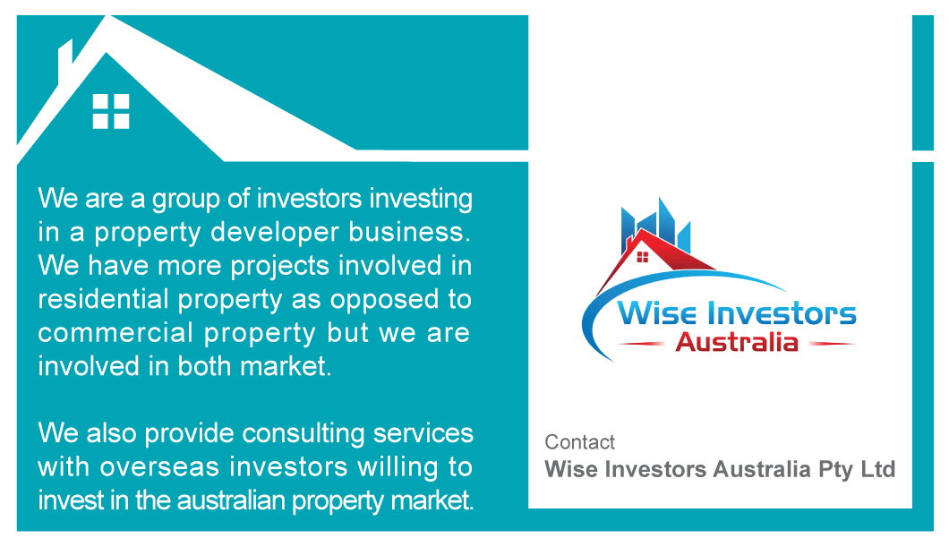 Visitenkarten-Design von Bundit_w für Wise Investors Australia Pty Ltd | Design #2351082