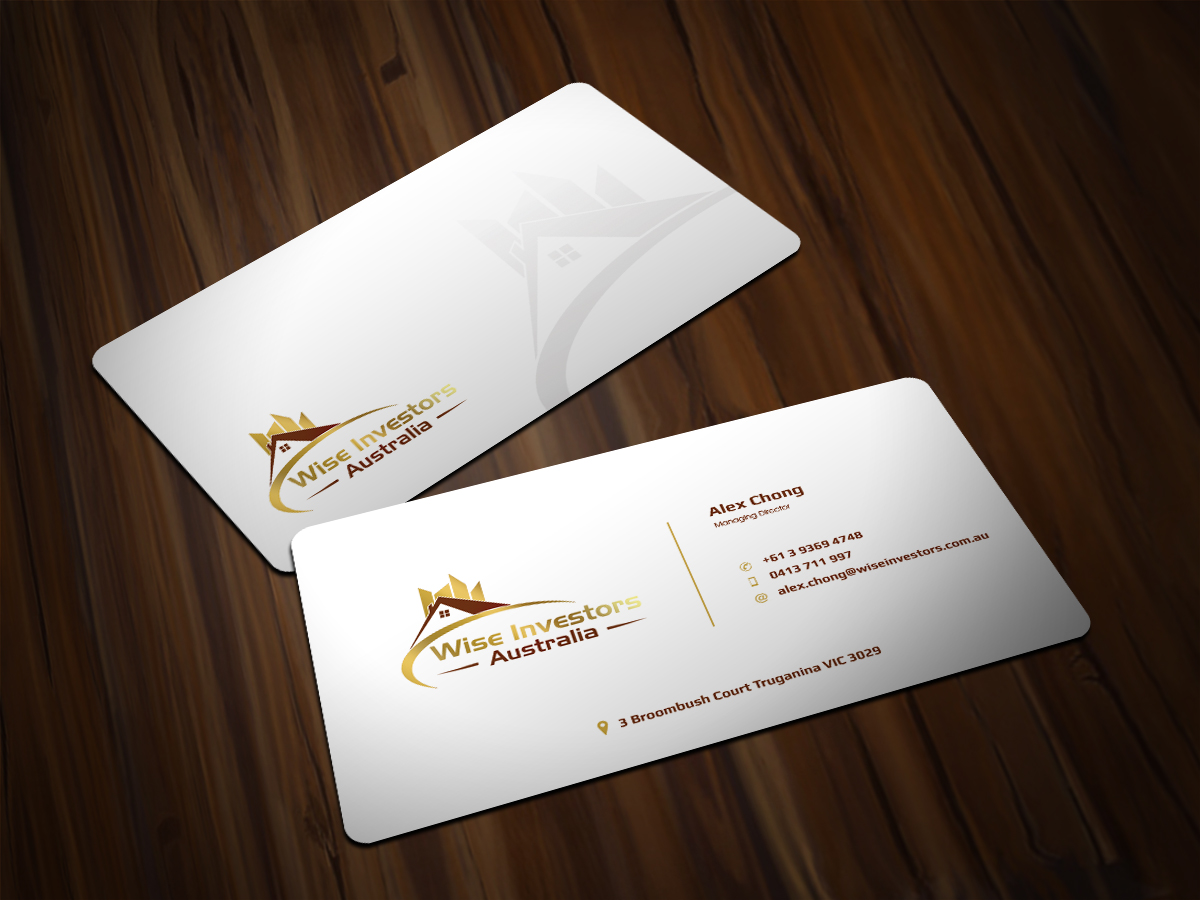 Diseño de Tarjeta de Presentación por Scorpius design para Wise Investors Australia Pty Ltd | Diseño #2340787