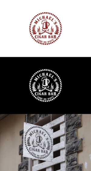 Michael's Cigar Bar      Cigars and Spirits | Logo Design by eko07