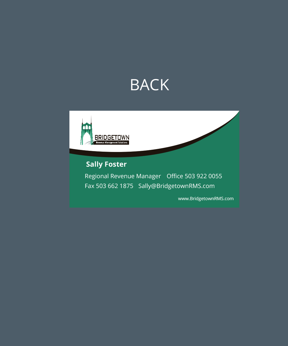 Business Card Design by reynaldobueno for Bridgetown Revenue Management Solutions | Design #11375049