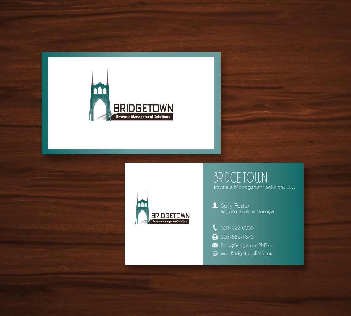 Visitenkarten-Design von melina p für Bridgetown Revenue Management Solutions | Design #11407714