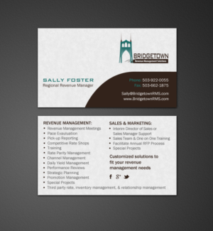 Business Card Design by chandrayaan.creative for Bridgetown Revenue Management Solutions | Design: #11378015