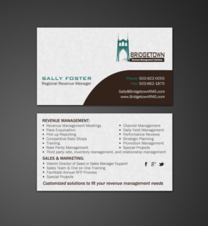 Business Card Design by chandrayaan.creative for Bridgetown Revenue Management Solutions | Design: #11378018