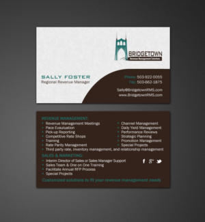 Business Card Design by chandrayaan.creative for Bridgetown Revenue Management Solutions | Design: #11378019