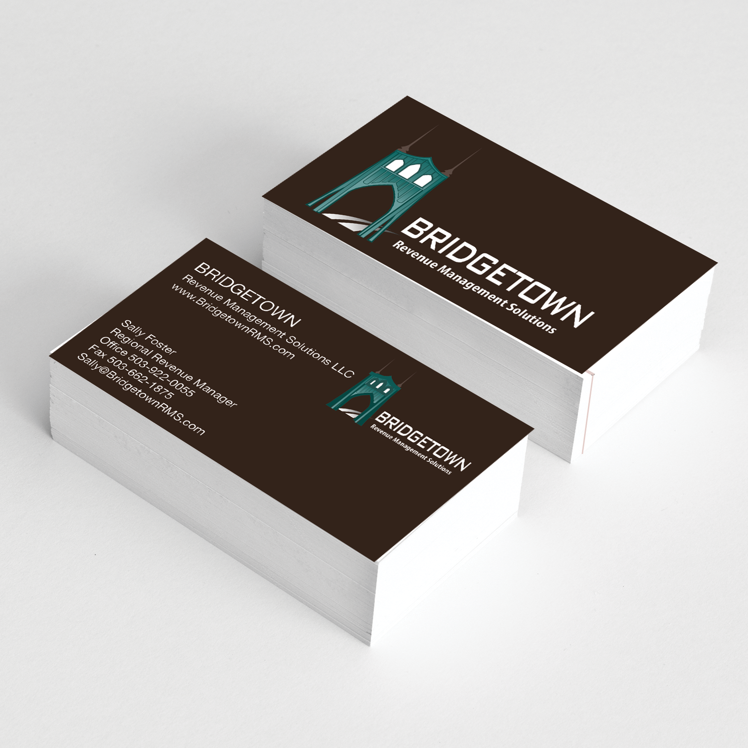 Business Card Design by Apricot for Bridgetown Revenue Management Solutions | Design #11426316