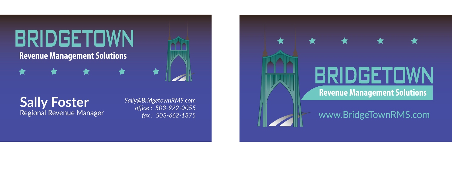Business Card Design by Melanie for Bridgetown Revenue Management Solutions | Design #11425076