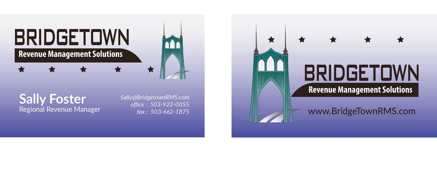 Business Card Design by Melanie for Bridgetown Revenue Management Solutions | Design #11425077