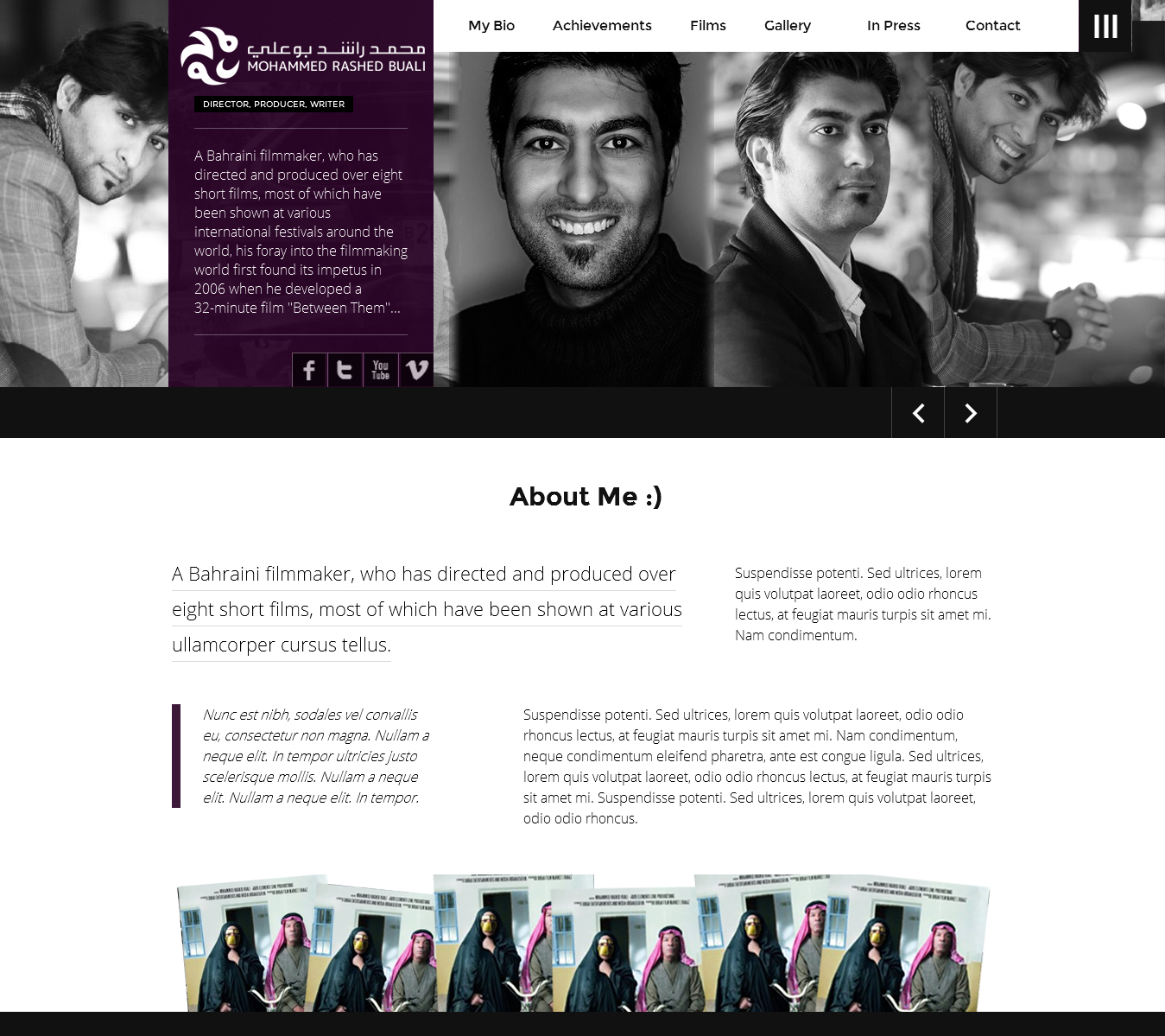 Web Design by J. Chaturvedi for Nooran Pictures | Design #2367366