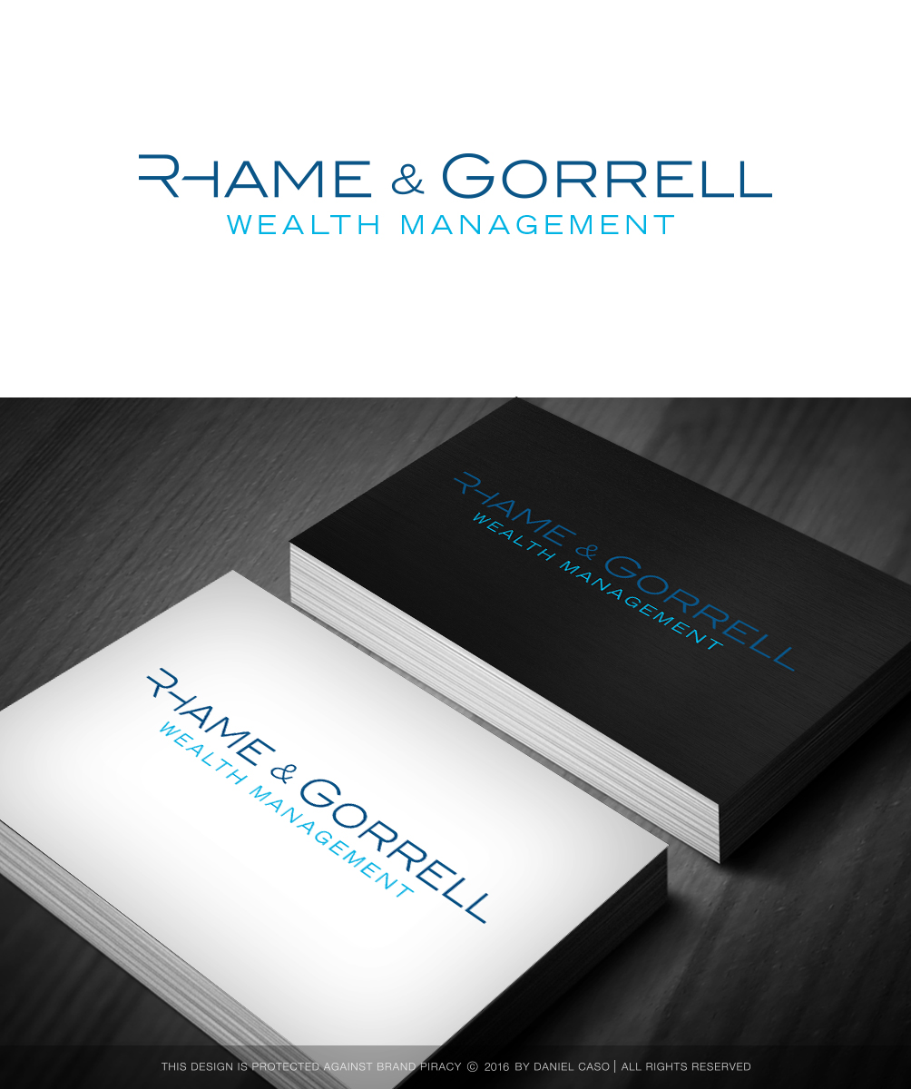 Logo-Design von Daniel Caso Design für Rhame & Gorrell Wealth Management | Design #11366584