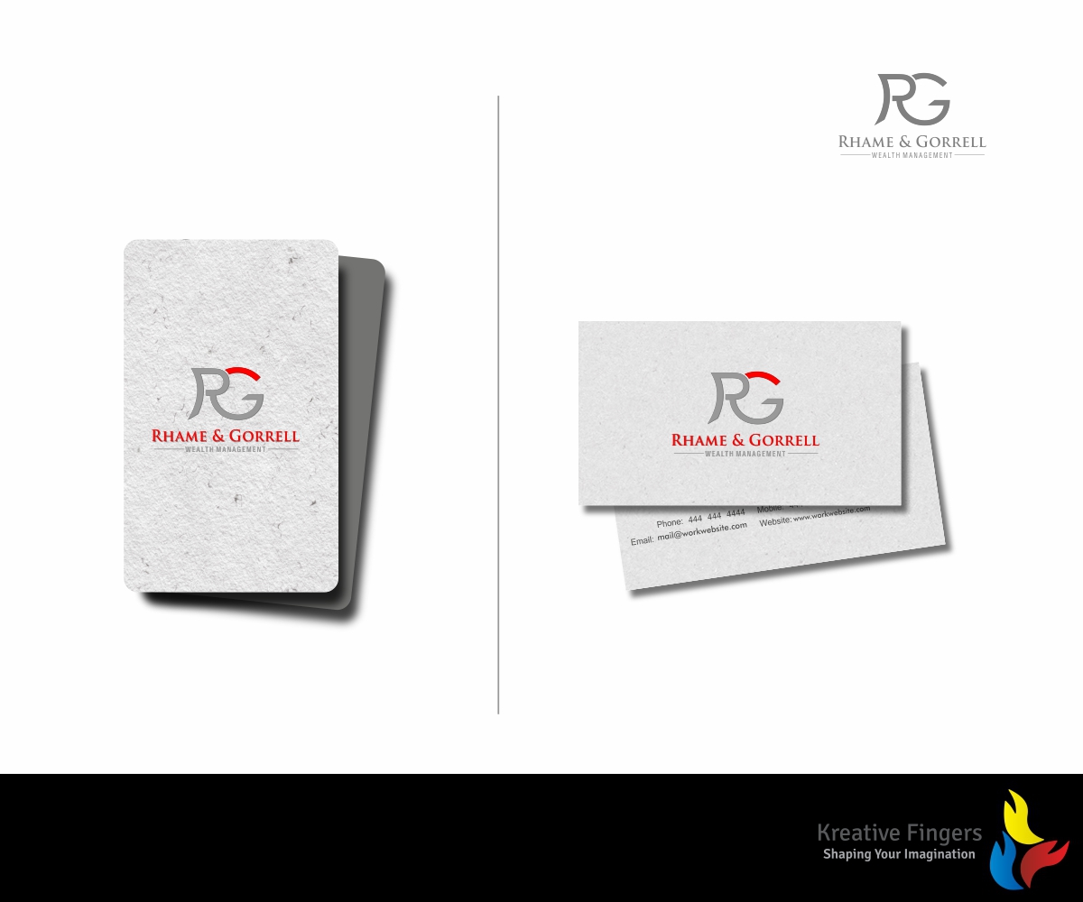 Diseño de Logo por Kreative Fingers para Rhame & Gorrell Wealth Management | Diseño #11364734