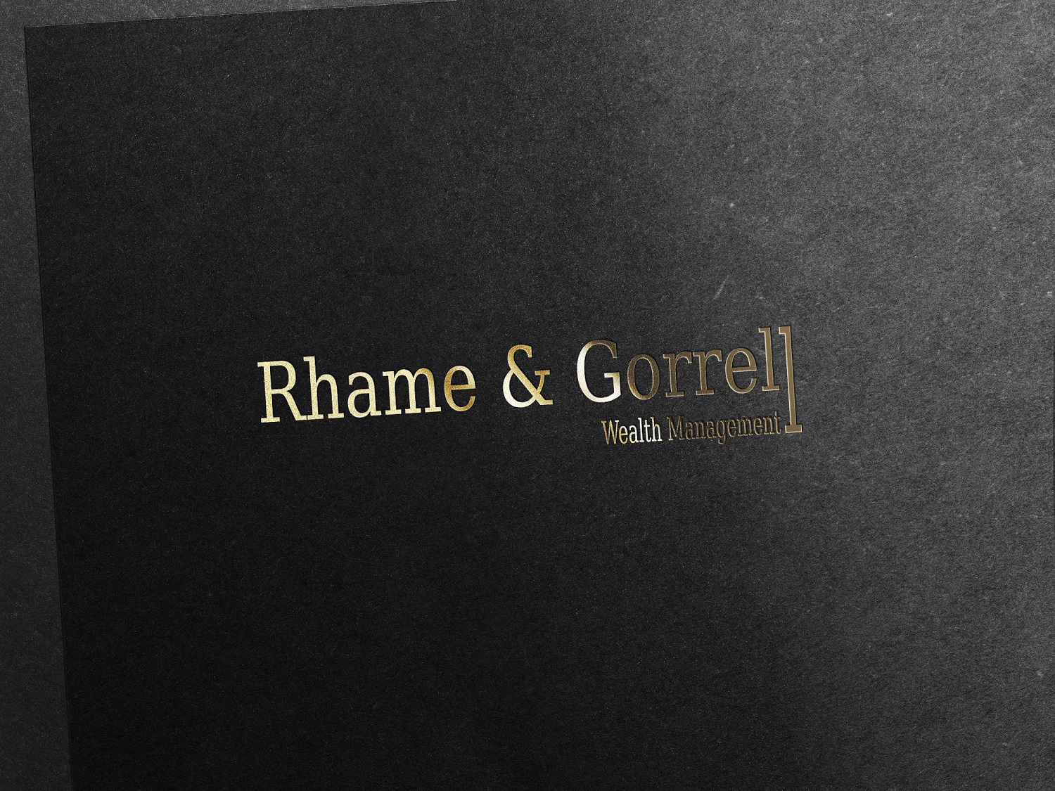 Logo-Design von Alex Michel für Rhame & Gorrell Wealth Management | Design #11366889