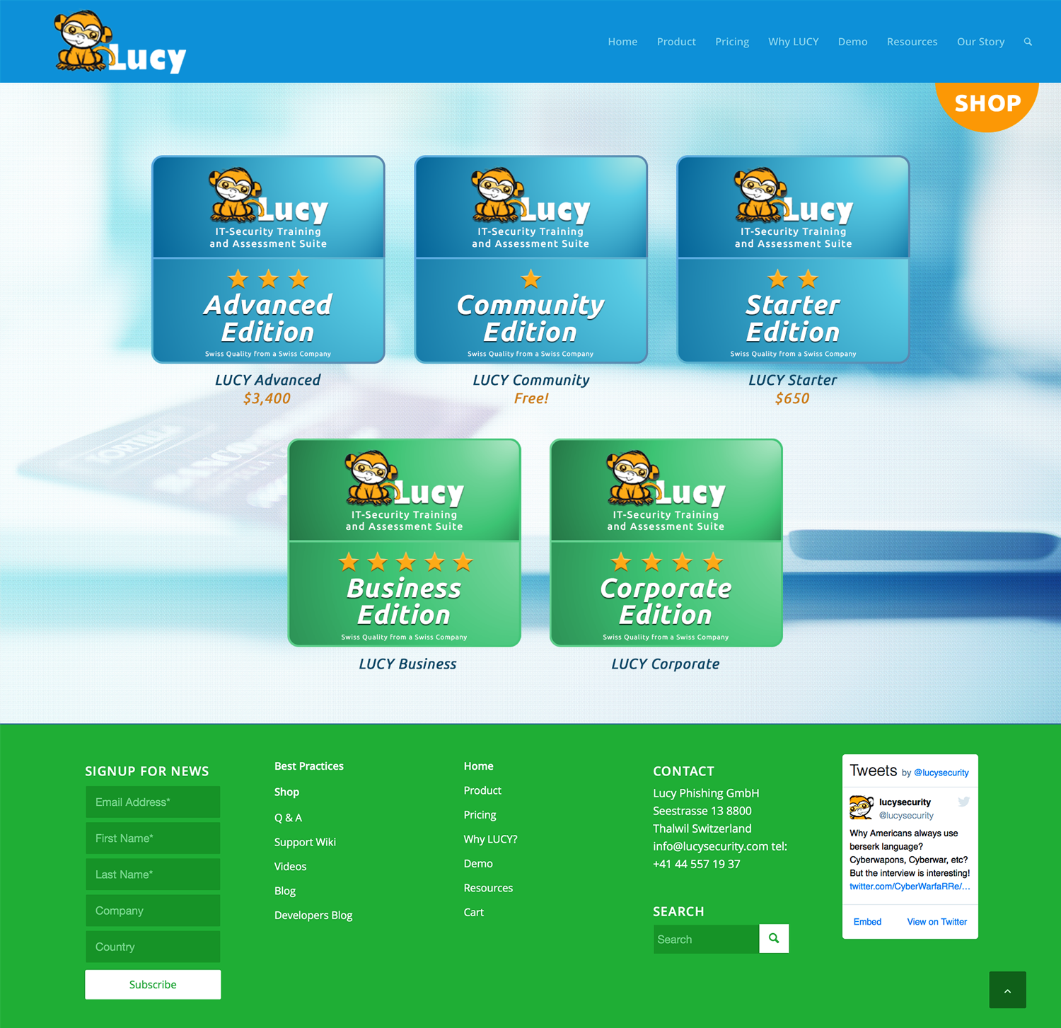 Web-Design von sead.kara für LUCY Security AG | Design #11445045