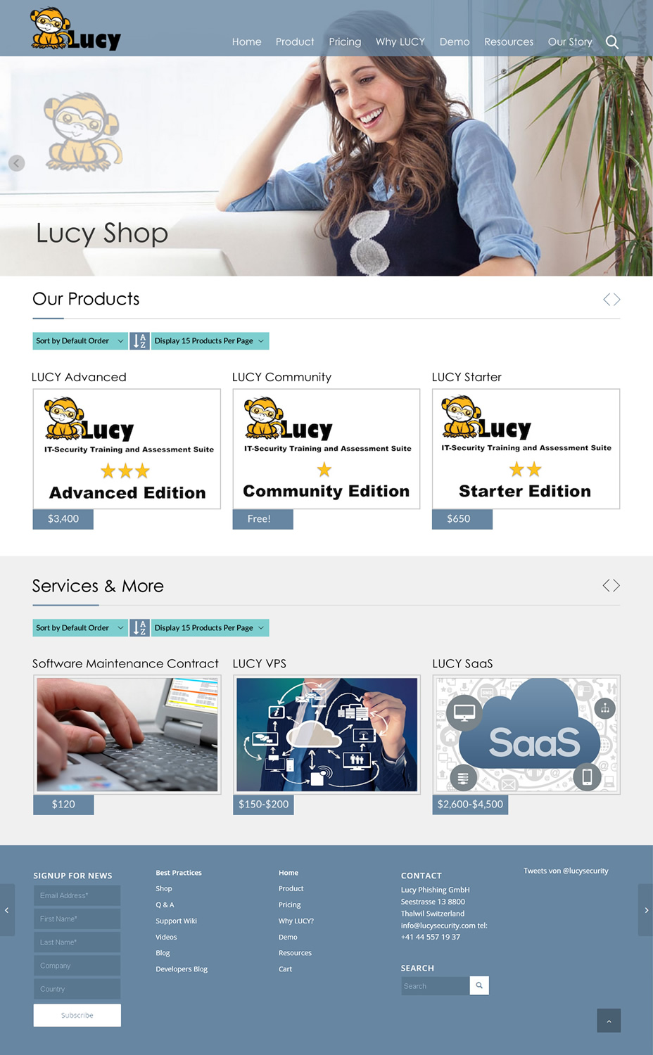 Web-Design von Sbss für LUCY Security AG | Design #11365866