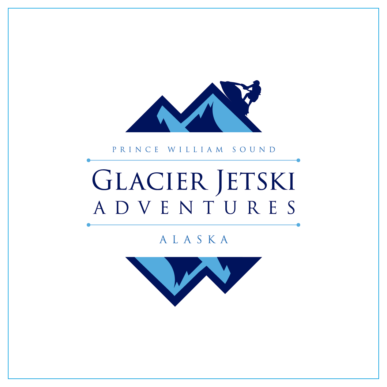 Logo Design by RFH for Glacier Jetski Adventures | Design #11360730