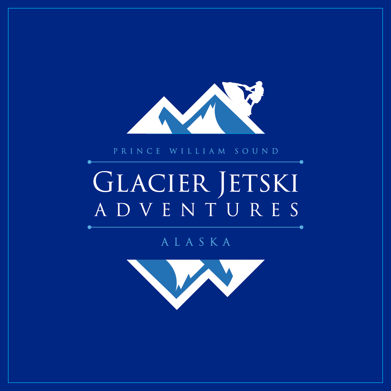 Logo Design by RFH for Glacier Jetski Adventures | Design #11366102