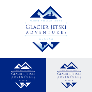 Logo Design by RFH for Glacier Jetski Adventures | Design: #11389909