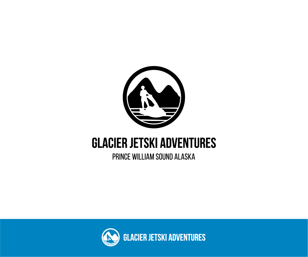 Logo Design by bluejet for Glacier Jetski Adventures | Design #11368401