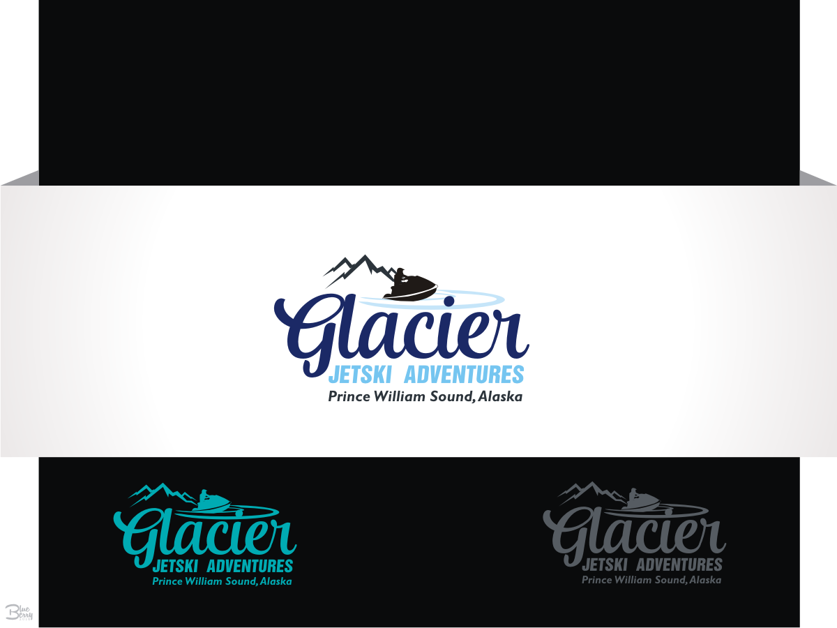 Logo Design by Blueberry for Glacier Jetski Adventures | Design #11363052