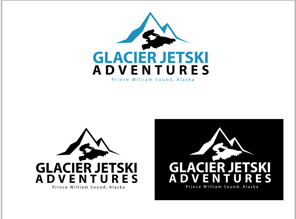 Logo Design by whitepaper for Glacier Jetski Adventures | Design #11404762