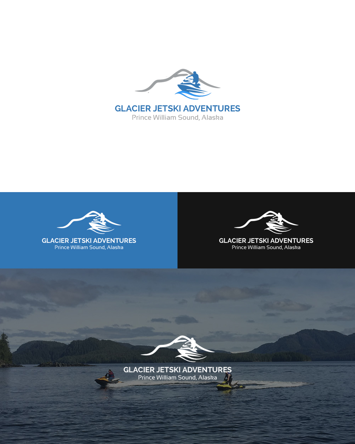 Logo Design by graphicssquare for Glacier Jetski Adventures | Design #11384532