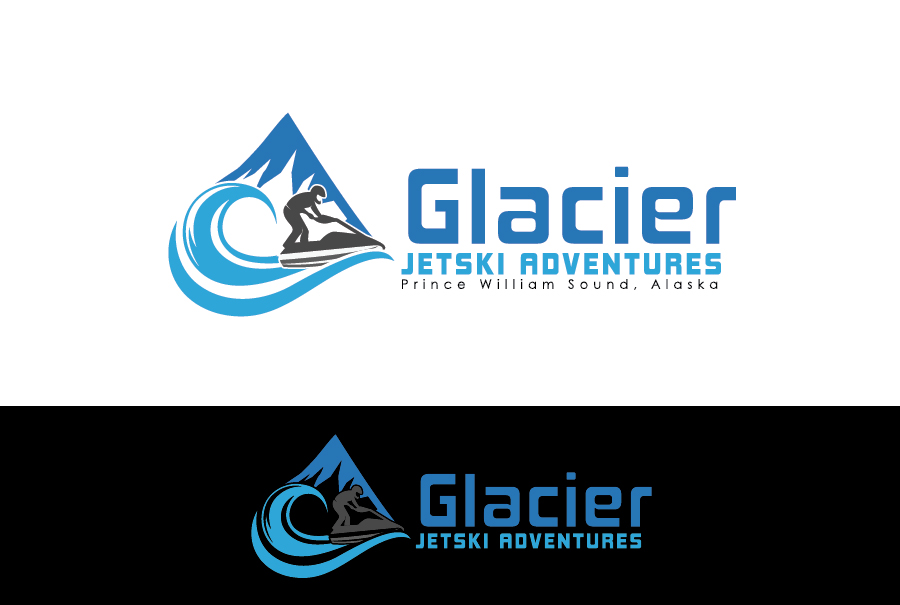 Logo Design by debdesign for Glacier Jetski Adventures | Design #11388629