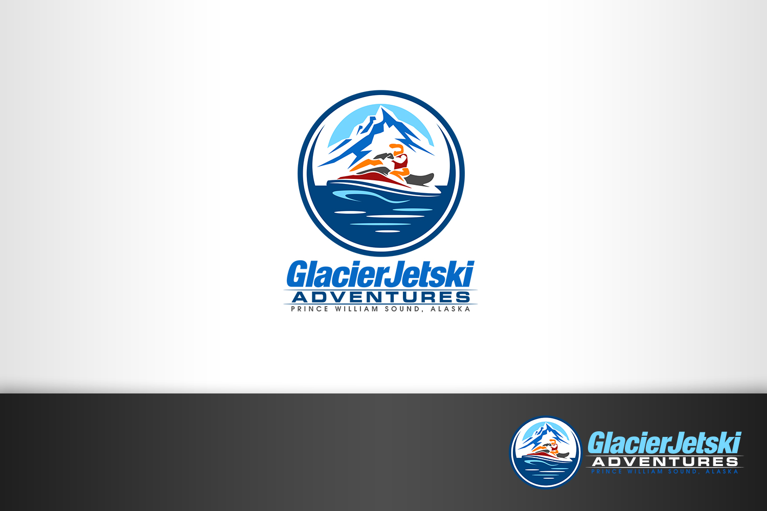 Logo-Design von nivleik für Glacier Jetski Adventures | Design #11361558