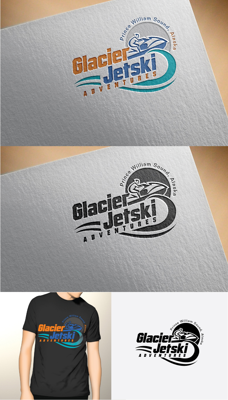 Logo Design by somani for Glacier Jetski Adventures | Design #11383013