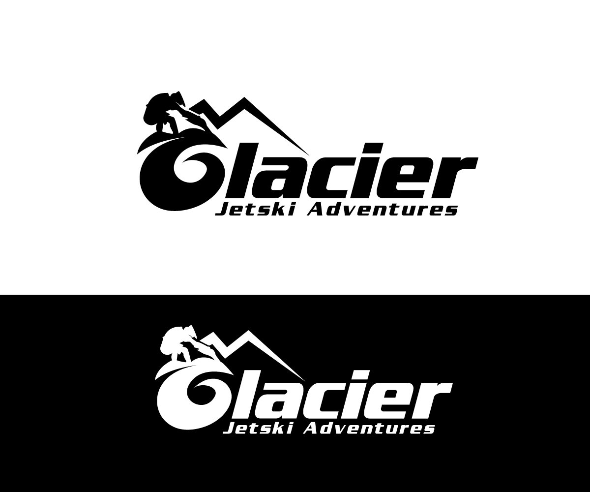 Logo Design by ecorokerz for Glacier Jetski Adventures | Design #11385165