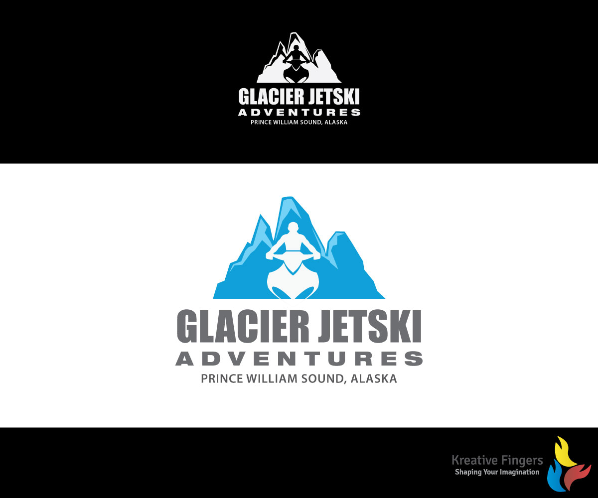 Logo Design by Kreative Fingers for Glacier Jetski Adventures | Design #11373878